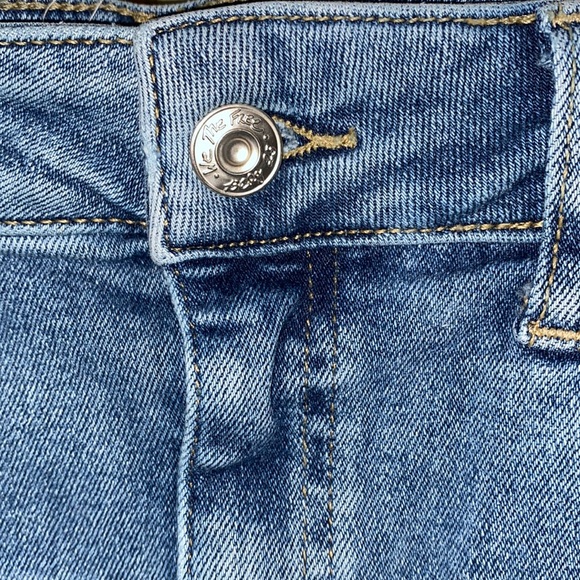 We the Free High Rise Raw Hem Skinny Blue Jeans 31 - Picture 6 of 11